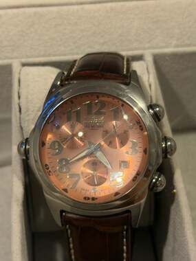 Invicta Lupah Diver Model 2497 Copper Sunburst Dial Watch with Extra Strap